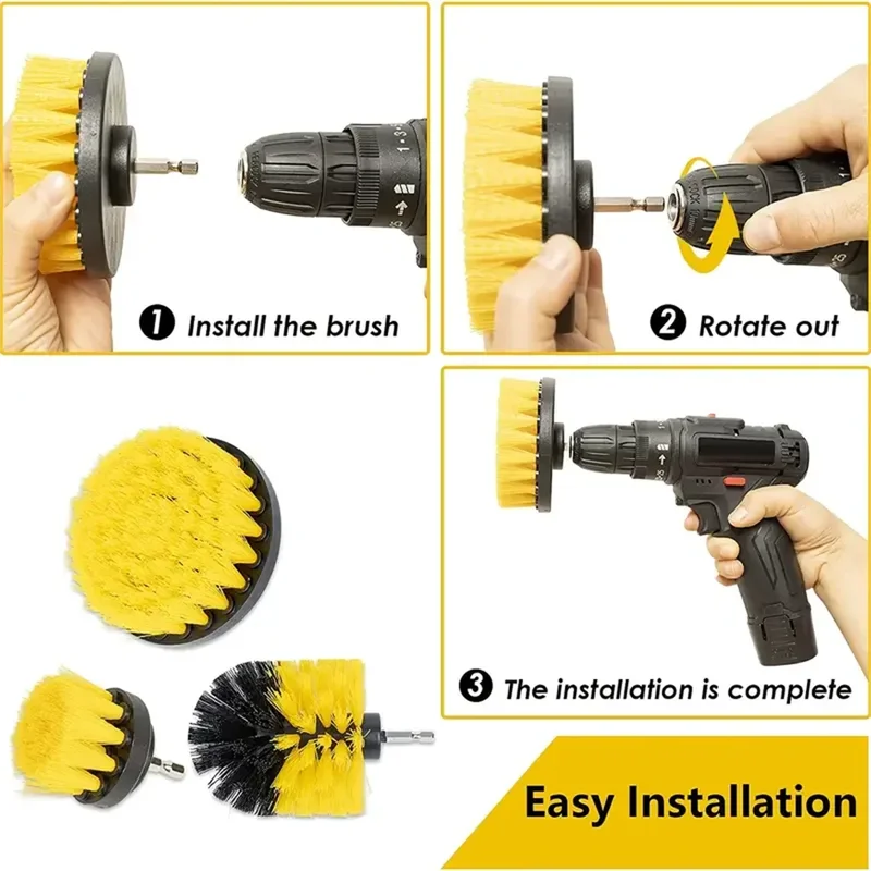 3'lü/Set Matkap Fırça Seti, Gü - Power Tools Kit Set incelemesi ve fiyatı